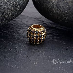 Gold Micro Pave Beads, Rhinestone Spacer Beads, Shamballa Ball Beads, Zirconia Beads