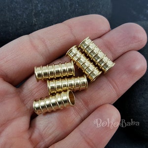 Messing Tube Perlen, Spacer Tubes, Rohe Messing Tubes, Plain Tube Bead, Tube Bead Spacer, Schmuck Zubehör, Messing Zubehör, 5 Stück