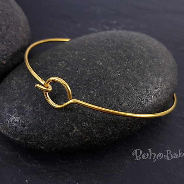 Raw Brass Bangle Bracelet, Brass Bangle, Bangle Blanks, Charm Bracelet, Brass Jewelry Findings, 1Pc