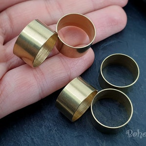 Adjustable Brass Rings, Raw Brass Ring Blanks, Brass Ring Setting, Brass  Ring Base, 6 pc