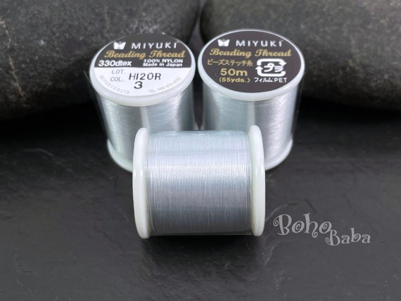 Miyuki Beading Thread B, Color 3 Silver, Original Miyuki Nylon Thread, 50  Meters Spool -  Canada