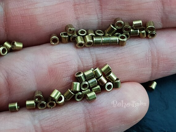 Brass tube best sale beads