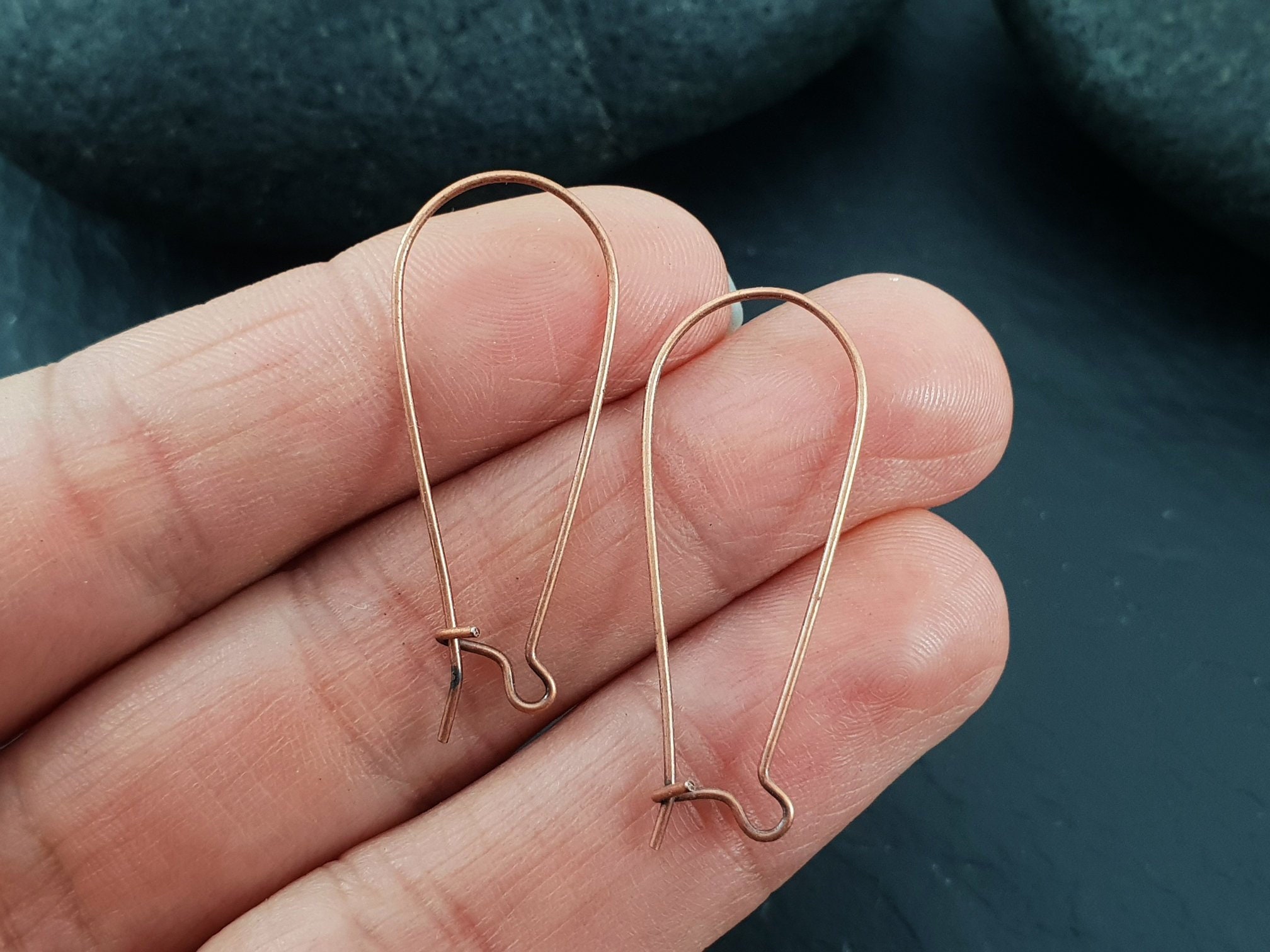 Antique Copper Plated Earring Hooks, Copper Earring, Earring Blanks, Kidney  Earwires, Copper Earwire, Thin Hooks, Hook Earrings, 20 Pc -  UK