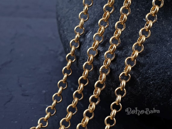 1 Ft 24 Gauge Solid Brass Rope Chain