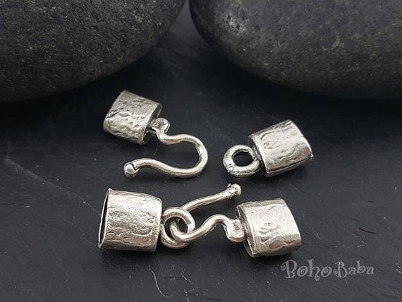 Tibetan Silver Toggle Clasps,toggle Clasp for Necklace,ornate Silver Tone  Bracelet Closures,silver Tone Fasteners for Jewelry,silver Clasp 