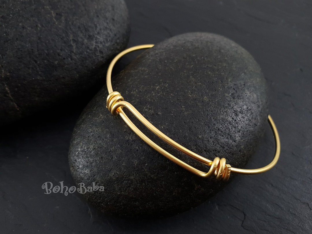 Adjustable Gold Bangle, Gold Plated Bangle Bracelet, Bangle Blanks ...