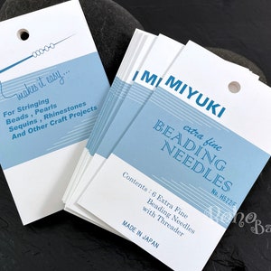 Miyuki Extra Fine Beading Needle, 6 Piece Beading Needle Set, Miyuki Jewelry Needles