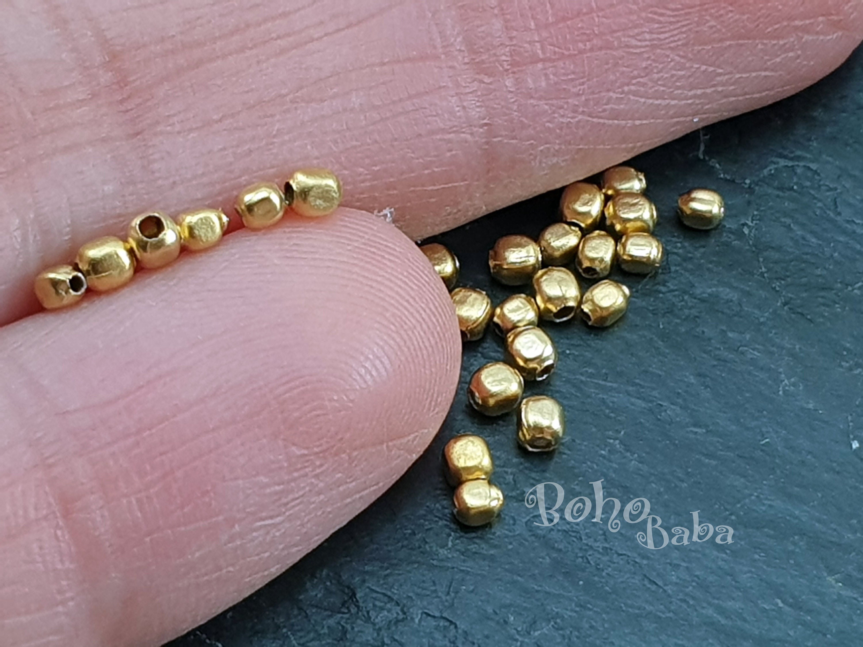 1 Strand Gold Plated Designer Copper Round Beads,Casting Copper Beads,Jewelry  Making Supplies 17mm 8 inches GPC196