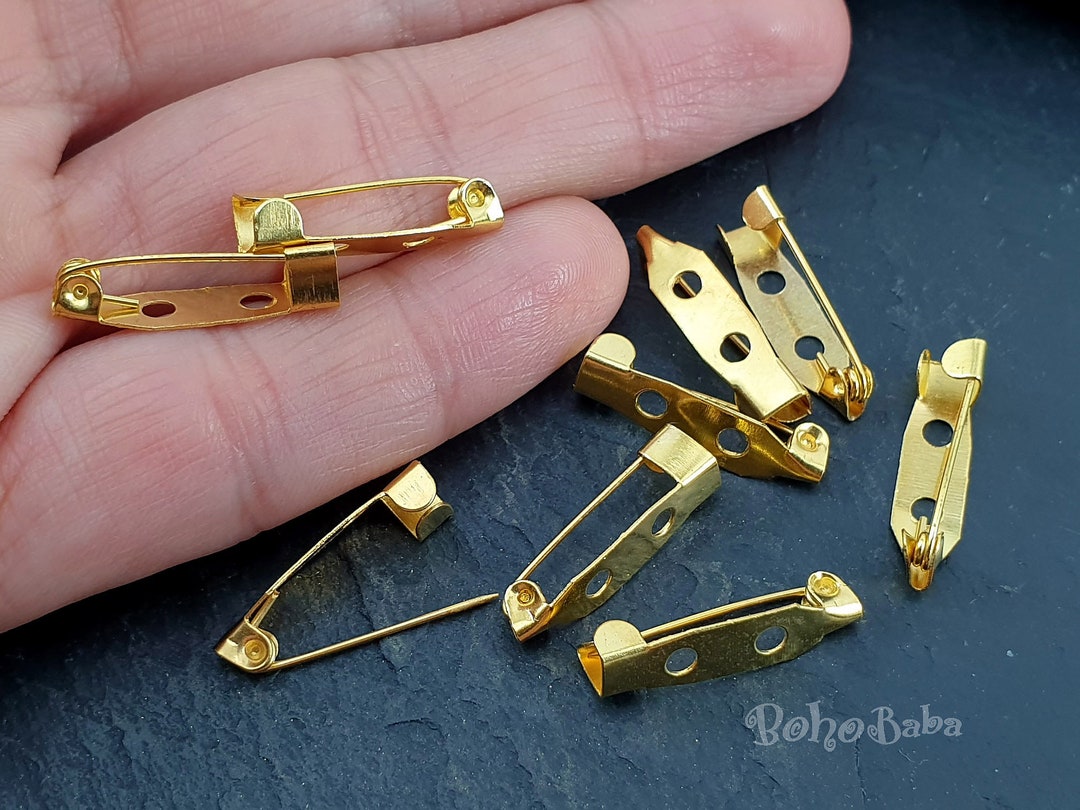 20mm Brooch Pin Back Base, Pin Back Brooch, Brooch Base, Pin Back Base ...