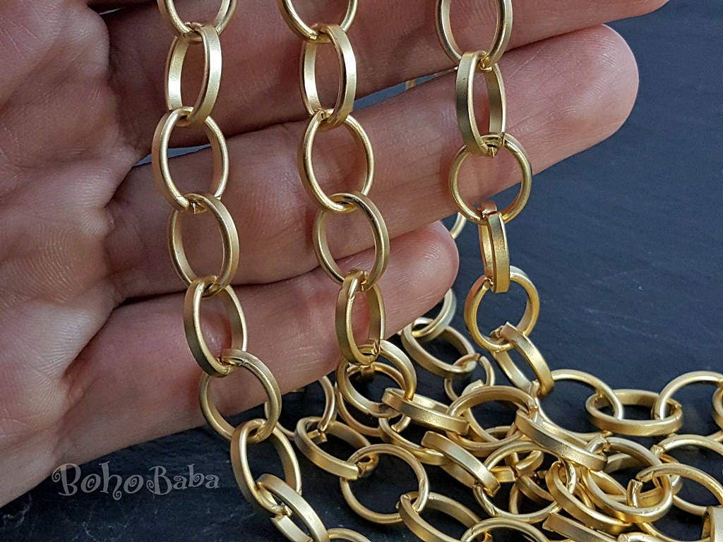 1 meters 18k gold plated Link Chains For Jewelry Making DIY Supplies Chain 1 meters 18k gold plated Link Chains For Jewelry Making DIY Supplies Chain