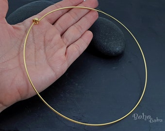 Gold Wire Choker Choker Necklace Gold Choker Gold Plated Choker Gold Jewelry Gold Necklace Choker Necklace Blank 1 Pc