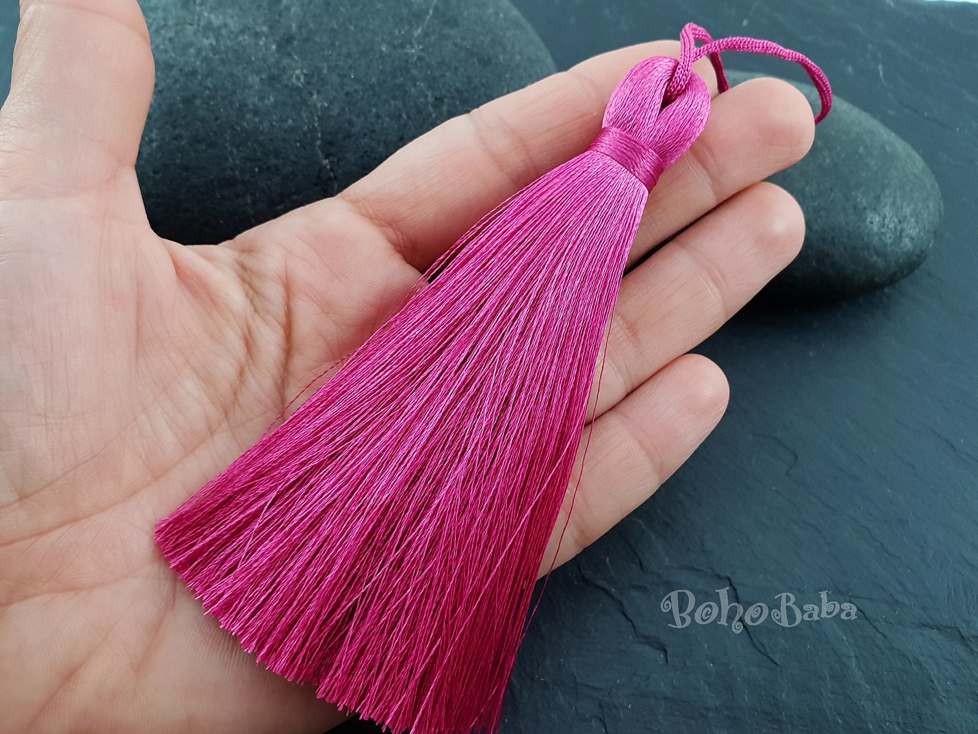 Mexican Pink Silk Tassel Large Tassel Silk Tassel Thread Etsy