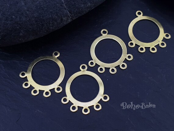 Brass Hoop Connectors Earring Findings Multi Strand Uk Brass Hoop Connectors Earring, Chandelier Earring Findings Uk