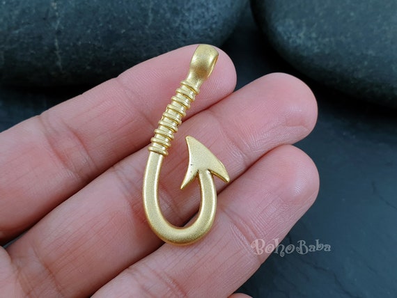 Gold Fish Hook Clasps, Gold Hook Clasp, Bracelet Findings, Gold Plated  Toggle, Fish Hook Clasp, Nautical Bracelet, Jewelry Findings, 2 Pc 