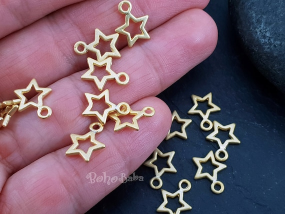 METAL STAR CHARM MATTE GOLD METAL STAR CHARM MATTE GOLD