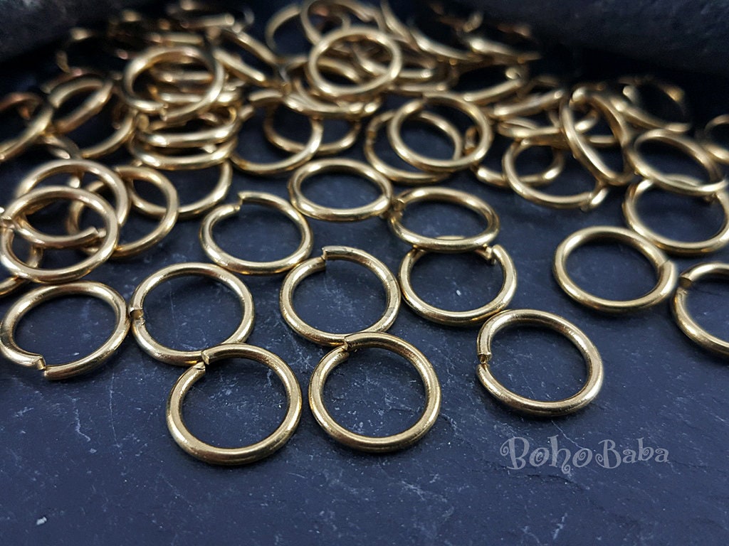 10mm Gold Jump Rings by Bead Landing™