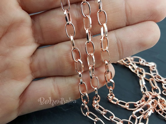 Etsy rose gold chain discount