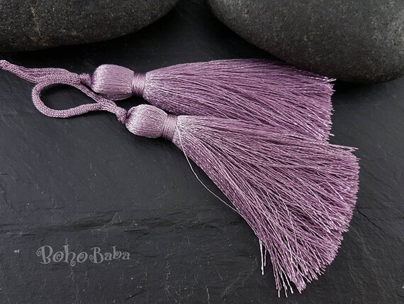 Purple tassel deals necklace