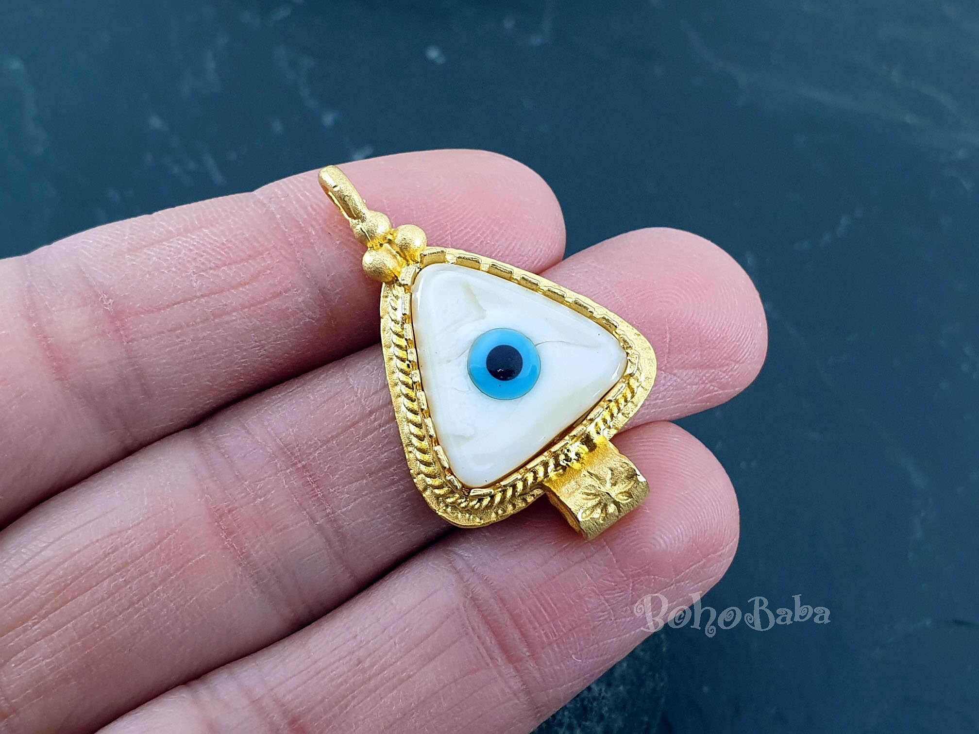 Evil Eye Connector Evil Eye Charm Evil Eye Gold Evil Eye Etsy