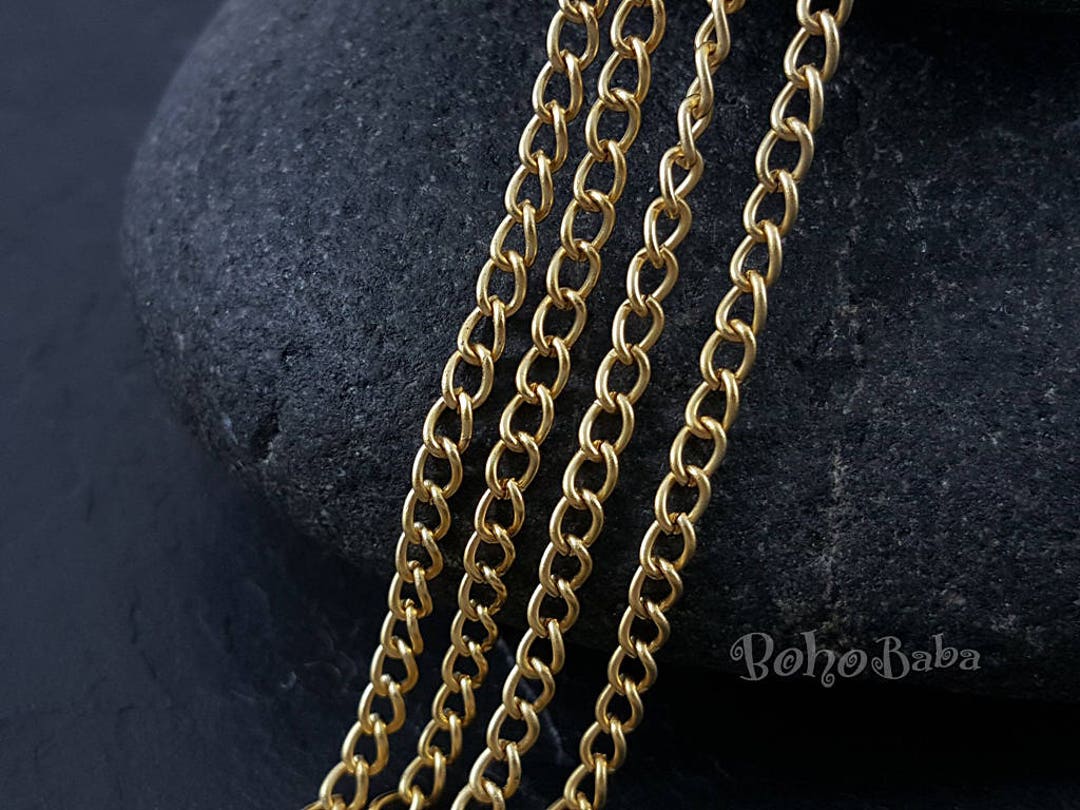 Gold Extender Chain, Gold Extension Chain, Link Chain, 1 Meter Etsy