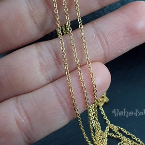 Dainty Gold Chain, Delicate Gold Chain, Link Chain, Cable Chain, 1 Meter, Necklace Chain, Jewelry Supplies, Dainty Chain
