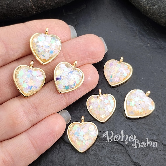 Star jewelry チャーム 宝石 ハート スタージュエリーK14 14金ハート