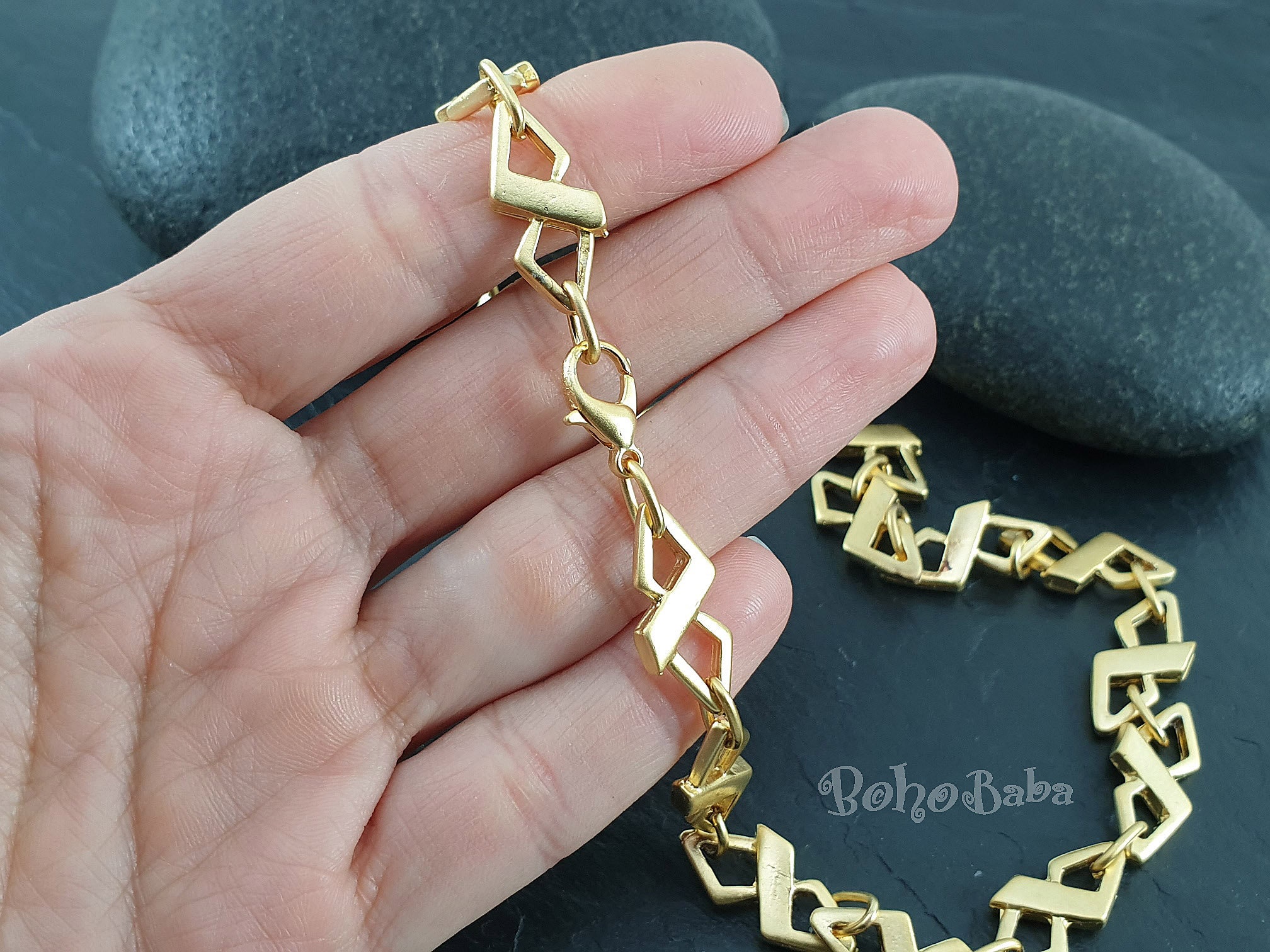 10x6mm Lobster Clasps, Gold Tone - Golden Age Beads