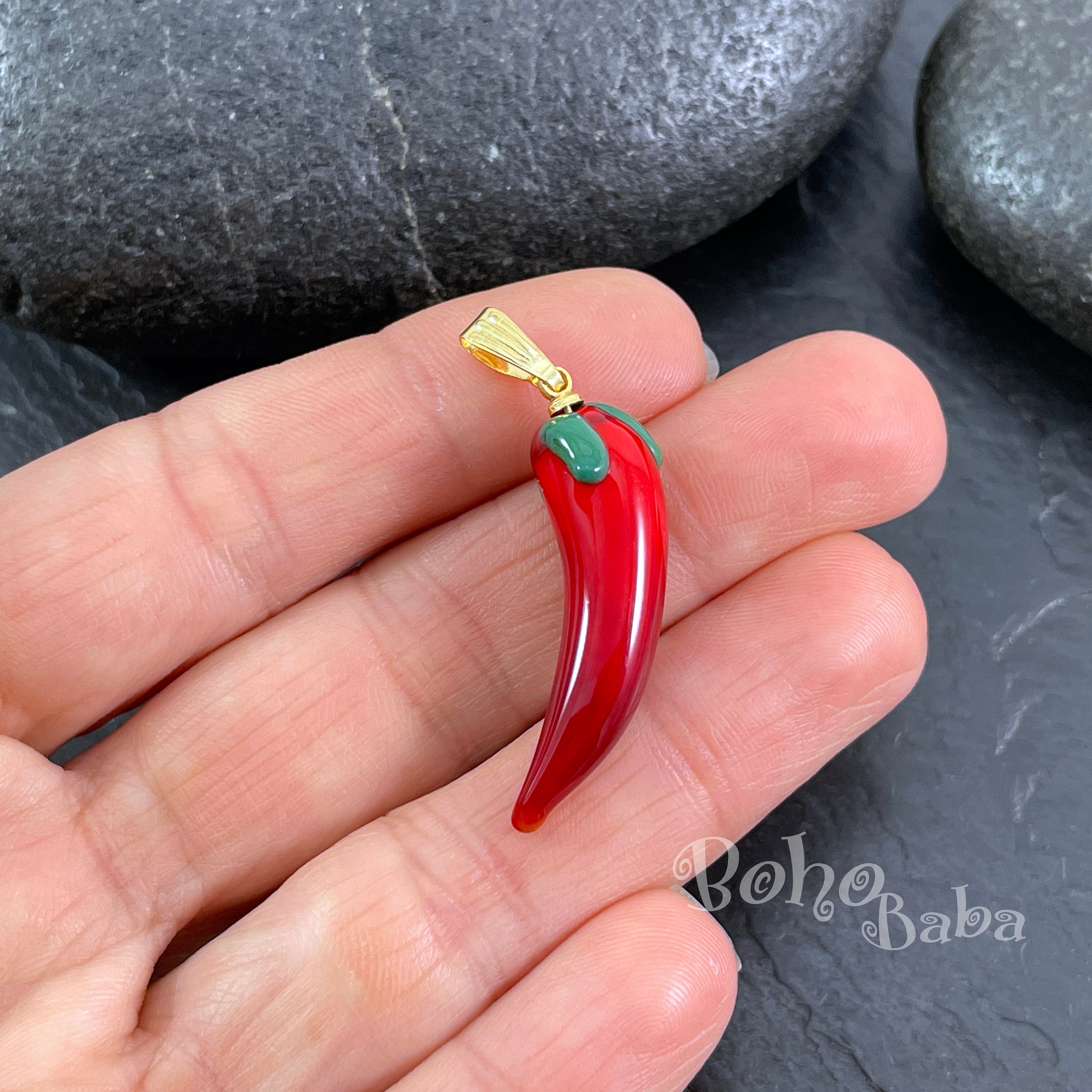 唐辛子のネックレス - Etsy 日本