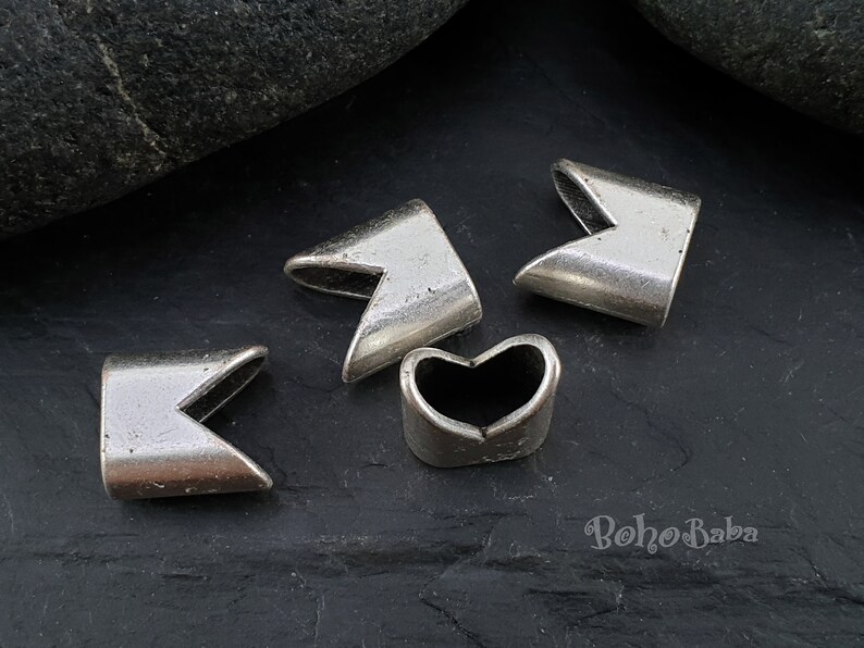 Bracelet Spacer Beads Licorice Sliders Silver Licorice Beads Silver Jewelry Licorice Spacers Tube Beads Silver Spacer Beads 4 Pc
