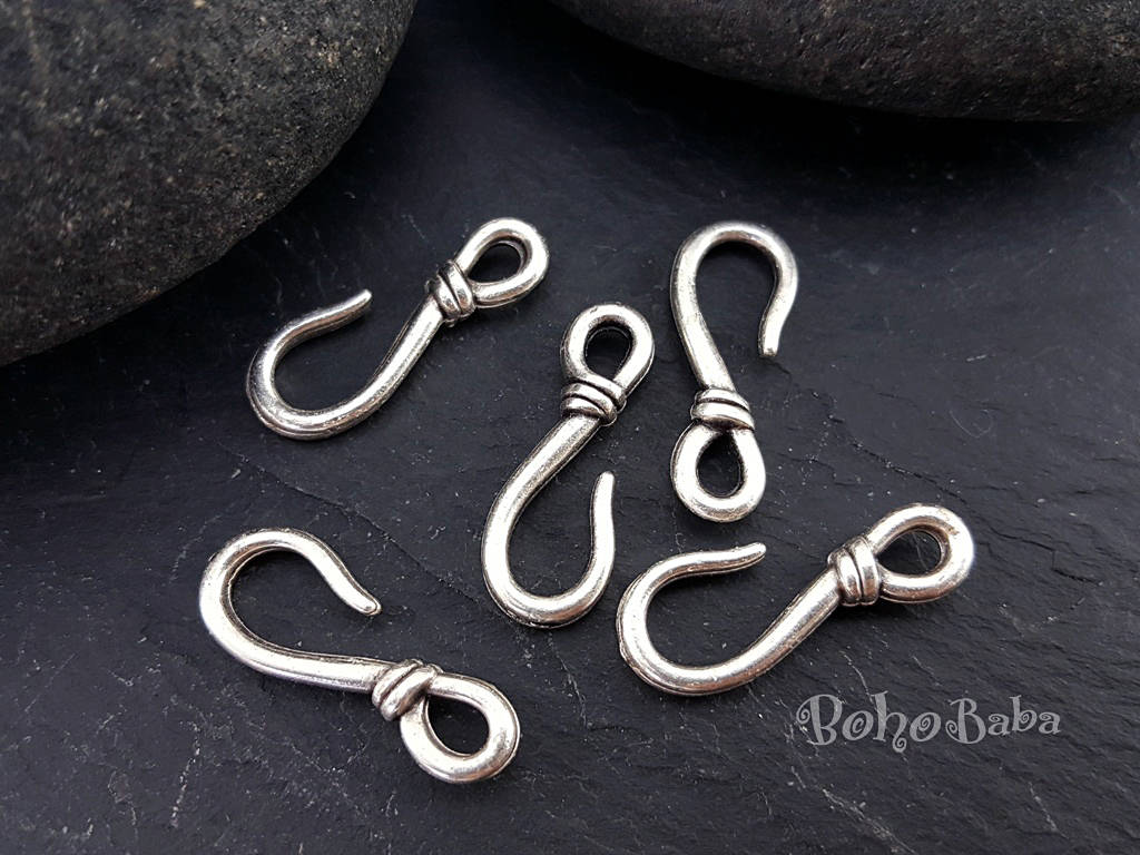 16mm Silver Necklace Hooks-0054-25