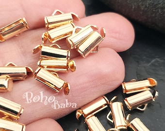 Tubos deslizantes Miyuki chapados en oro, 9 mm, clips deslizantes para tubos, conectores para tejer con cuentas de semillas, cierres de cadena de bolas, 10 unidades