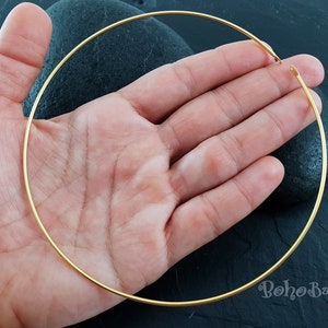 Adjustable Gold Choker, Gold Plated Choker, Gold Jewelry, Gold Necklace, Choker Necklace Blanks, 1 Pc