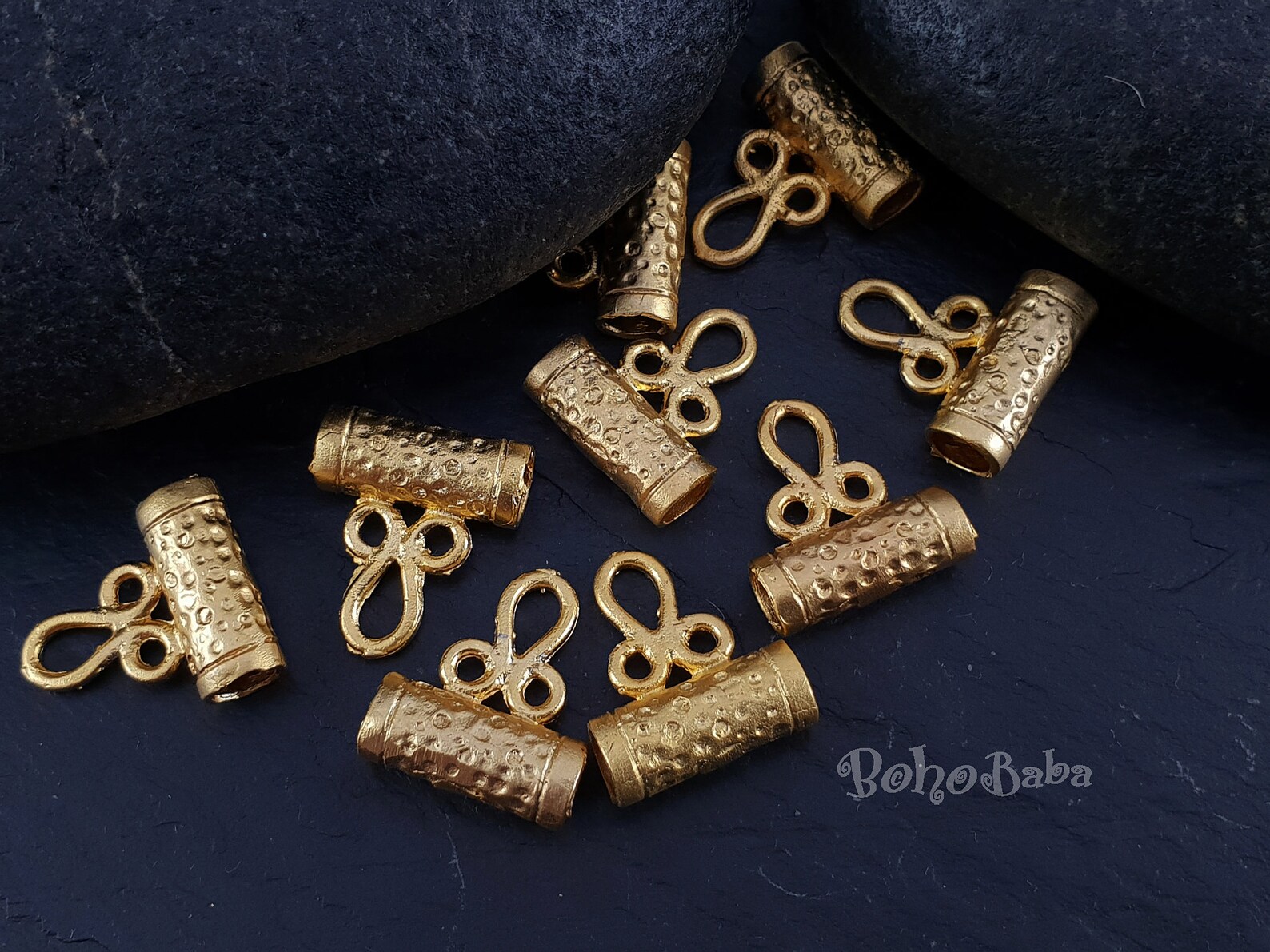 Gold Bails Pendant Bail Necklace Connector Ethnic Tribal Etsy