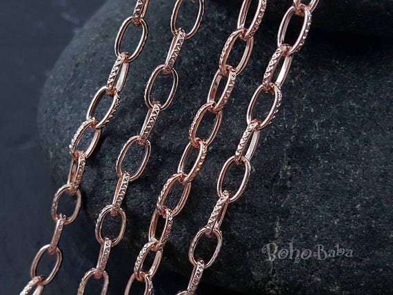 Etsy rose gold chain deals