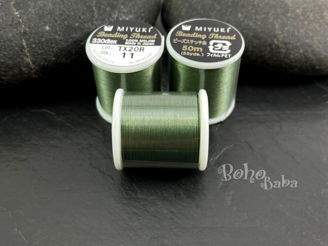 Miyuki Beading Thread B Color 11 Green Original Miyuki Nylon Etsy UK
