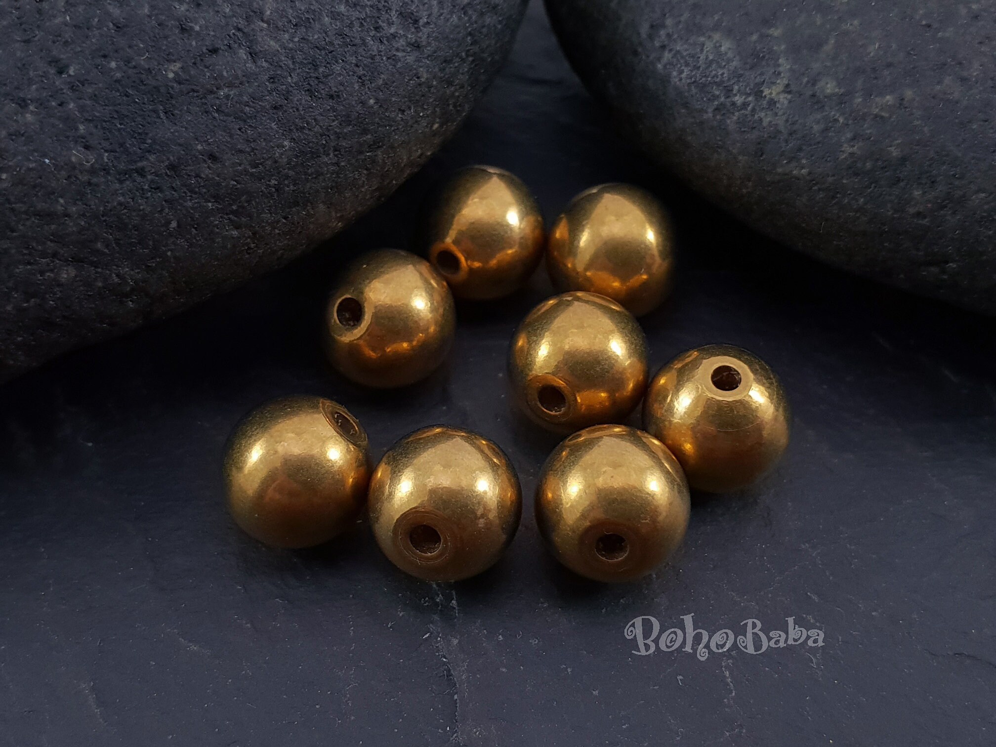 Solid Brass Balls 10mm Raw Brass Jewelry Ball Spacer Beads Etsy UK
