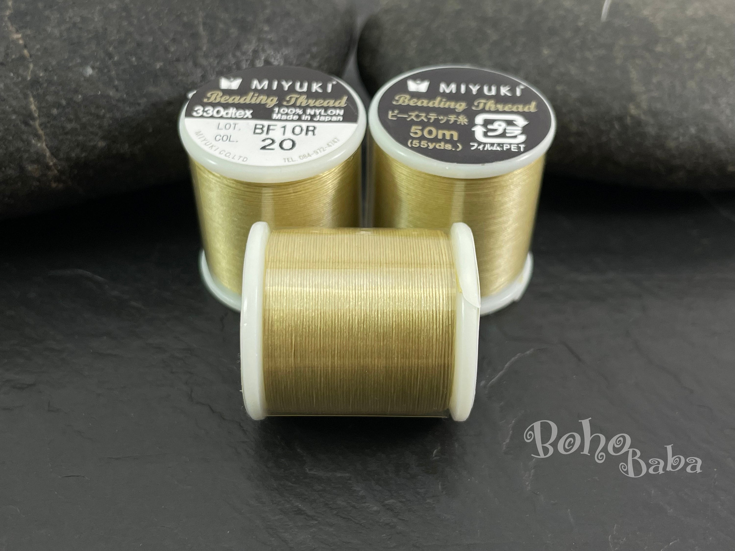 Fil Nylon pour bracelets 0.8 mm x45m - Noir