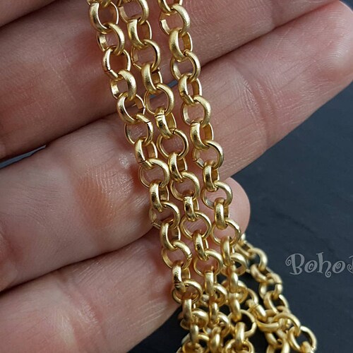 Gold Chain Gold Plated Chain Unsoldered 