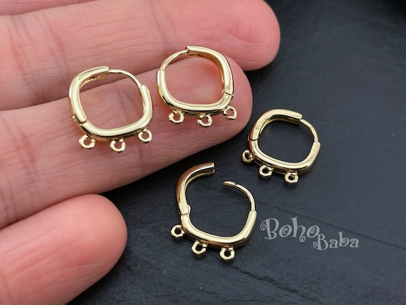 Gold Plated Earring Hooks, Gold Leverback Earrings, Earring Blanks, Lever  Back Ear Wires -  Denmark