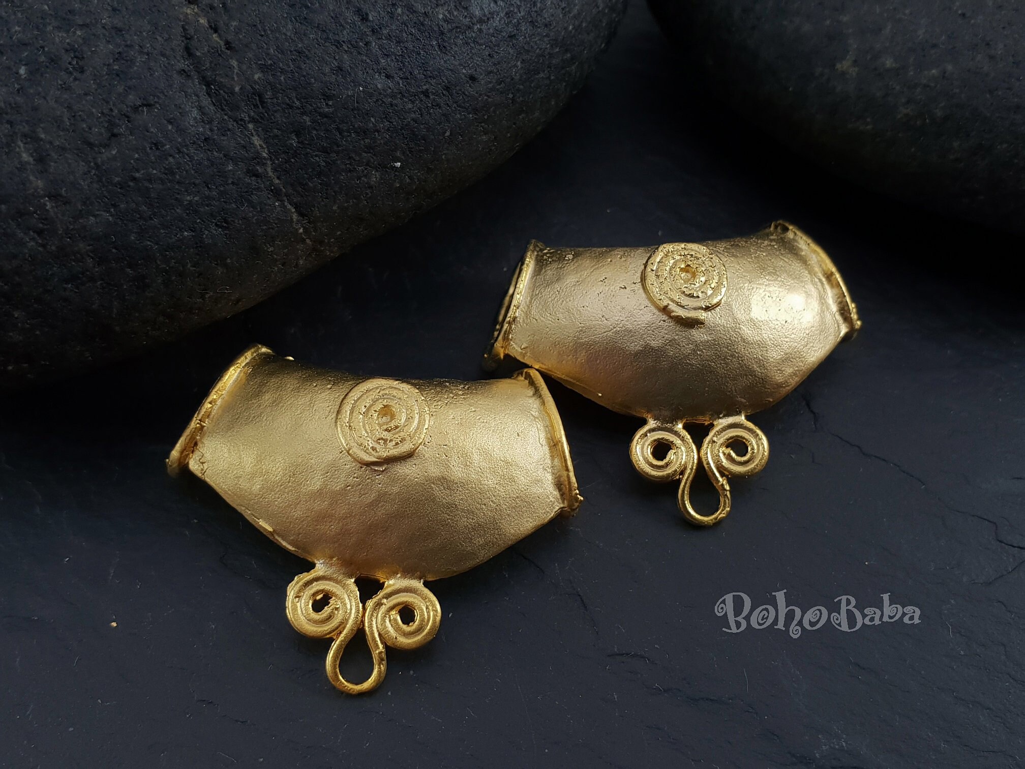 Large Gold Plated Bails Pendant Bail Necklace Connector Etsy Canada