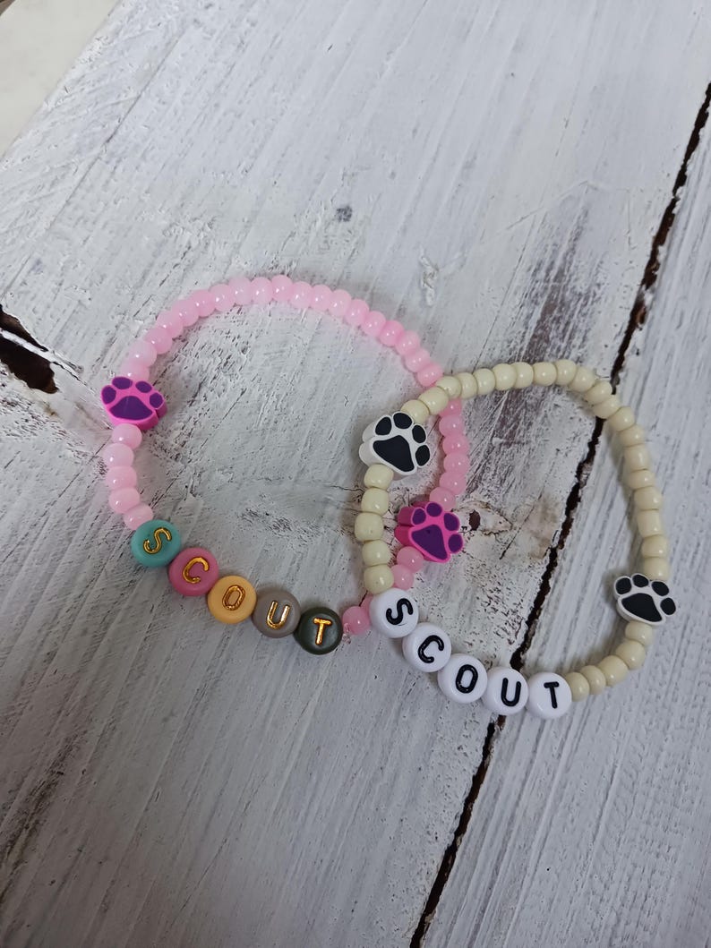 Kids Pet Loss Bracelet: Paw Print Memorial Keepsake - Etsy
