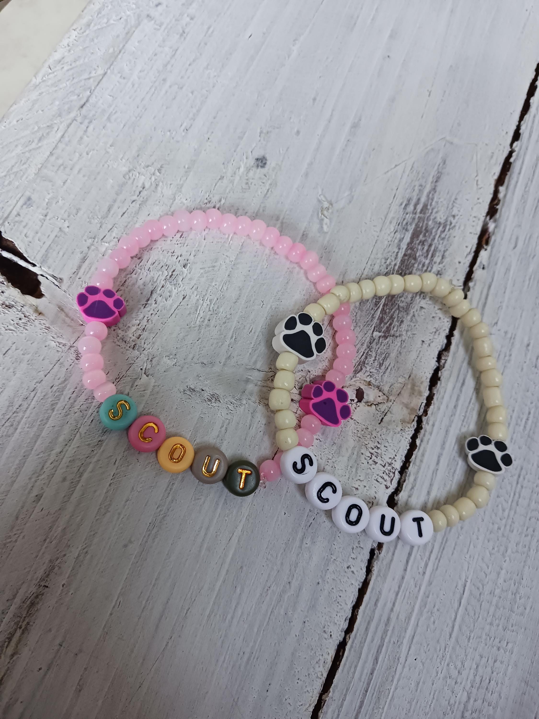 Kids Pet Loss Bracelet: Paw Print Memorial Keepsake - Etsy