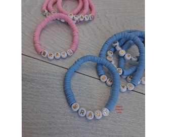 Kids bracelets, back to school, girls bracelets, boys bracelets, pink bracelets, blue bracelets, school bracelets