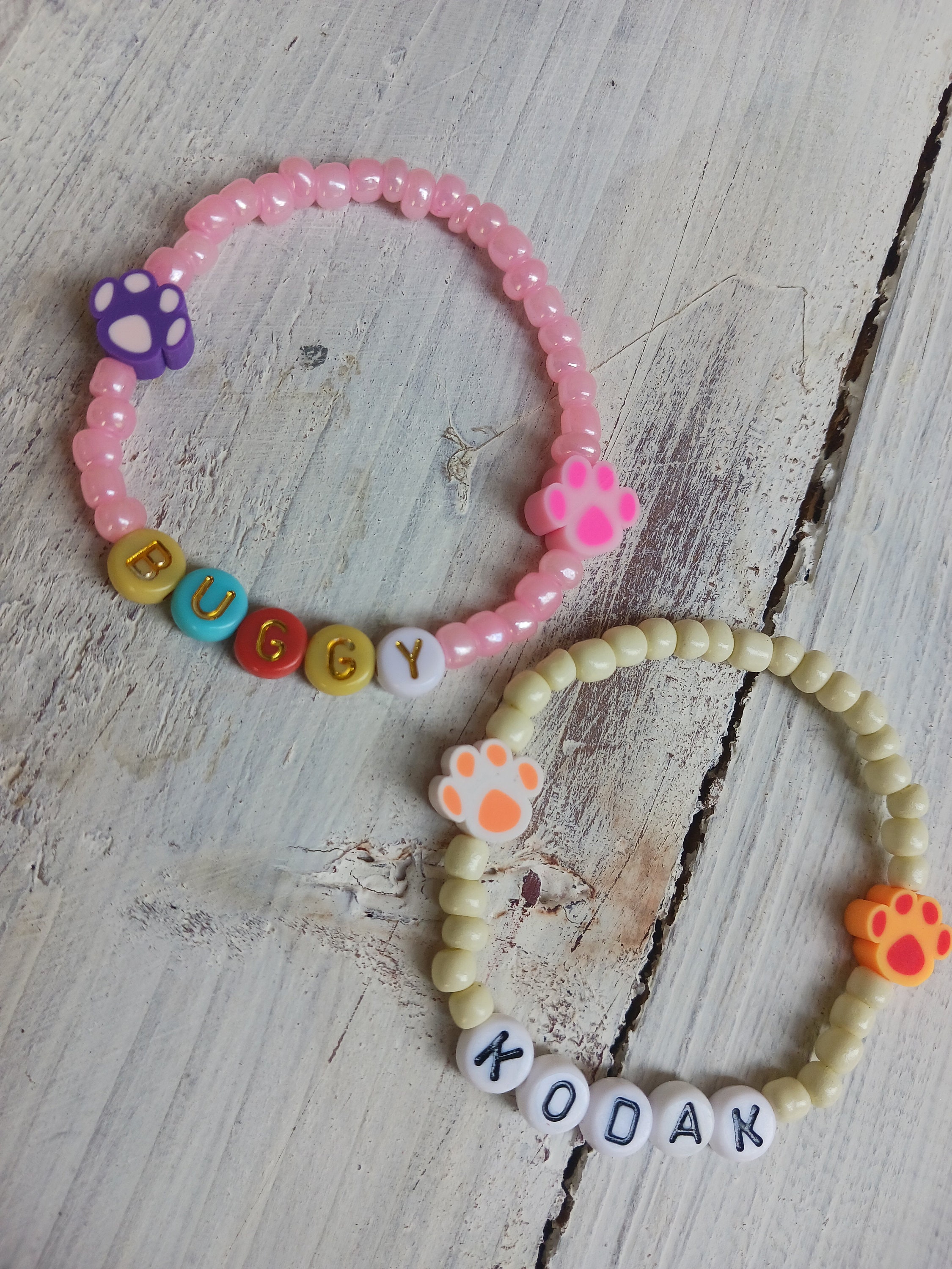 Kids Pet Loss Bracelet: Paw Print Memorial Keepsake - Etsy