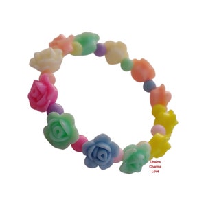 Kids bracelet,Easter bracelet, flower bracelet, summer bracelet, girls bracelet, kids Easter bracelet, little girl bracelet, girls birthday
