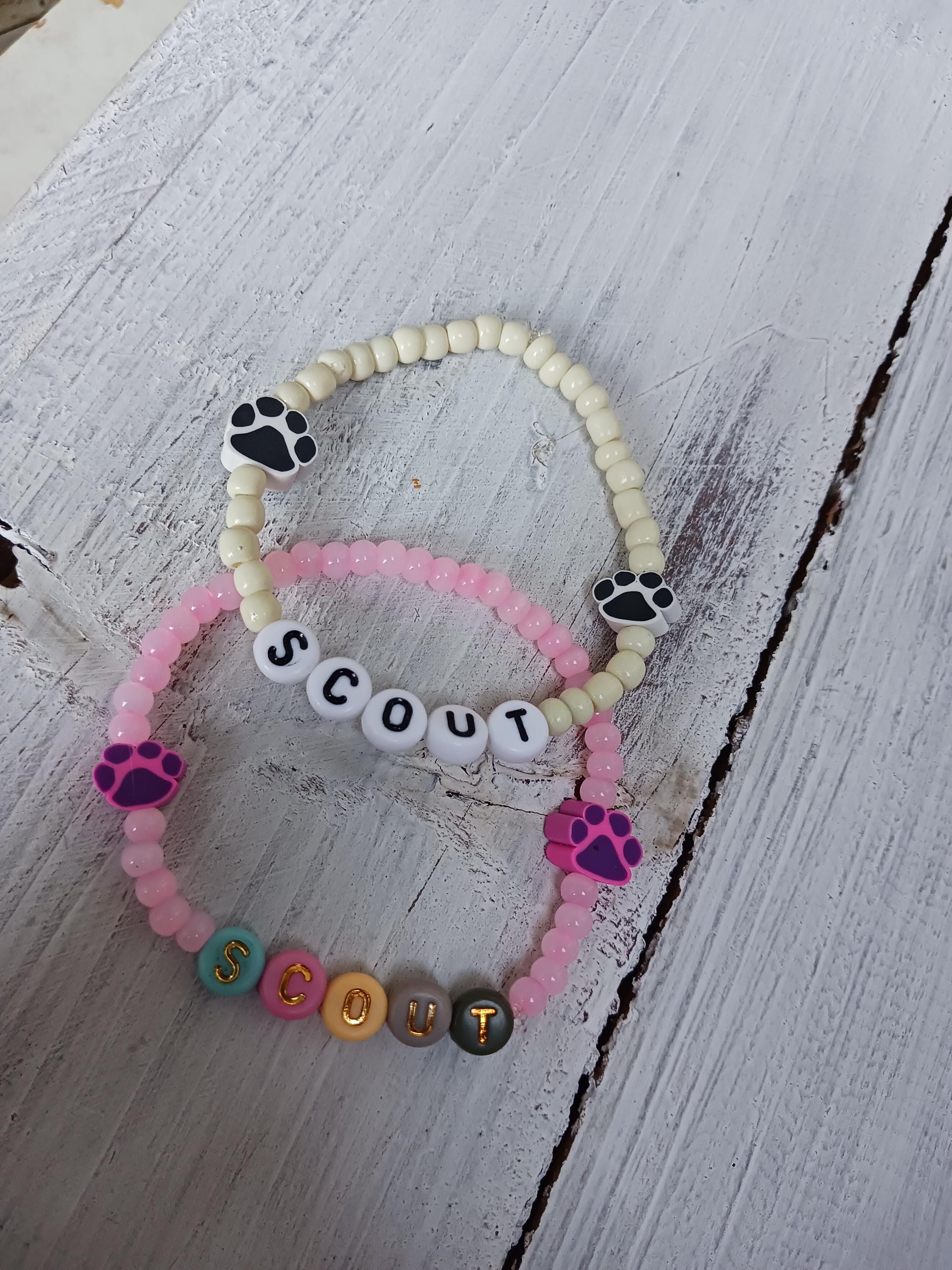 Kids Pet Loss Bracelet: Paw Print Memorial Keepsake - Etsy