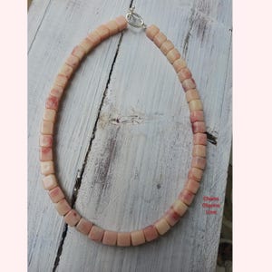 Everyday necklace, colored necklace, Spring necklace, peach necklace, colorful necklace, gifts for mom, acrylic necklace, abstract necklac