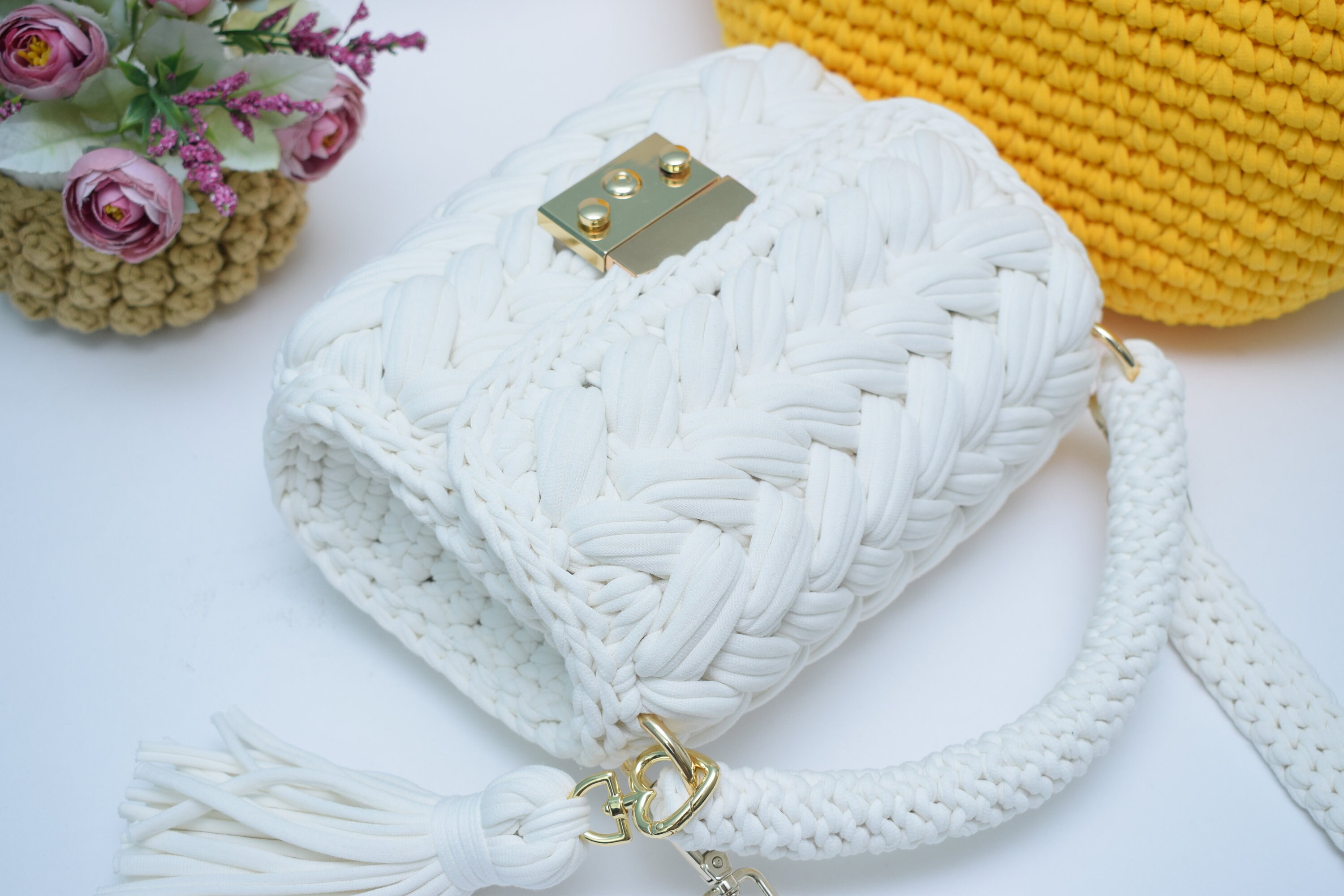 Video Tutorial in English Crochet Marshmallow Bag - Etsy
