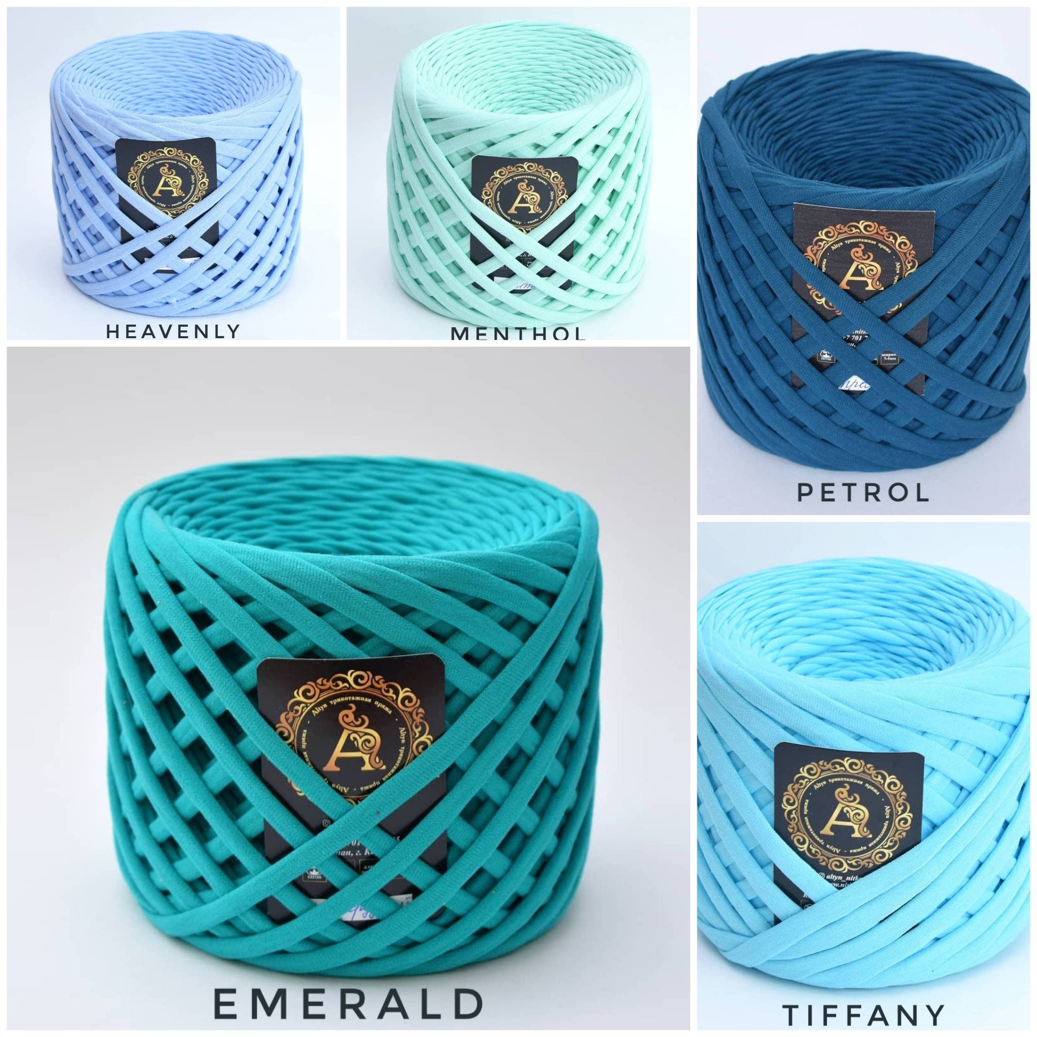 ALTYN Tshirt yarn set of 5 skeins Etsy