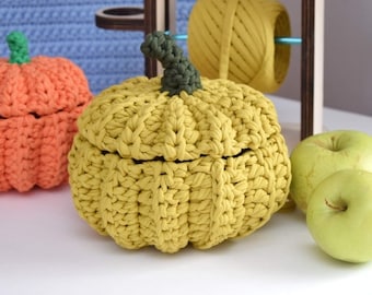 Video tutorial/Crochet Pumpkin basket video master class